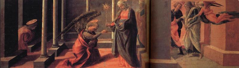 Fra Filippo Lippi Annunciation of the Death of the Virgin and Arrival of the Apostle Germany oil painting art